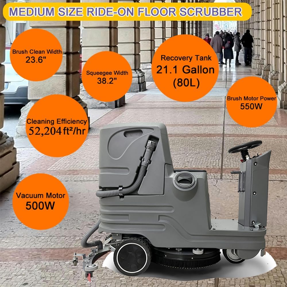 E-MOTOR X5 IS A RIDE ON FLOOR SCRUBBER MACHINE