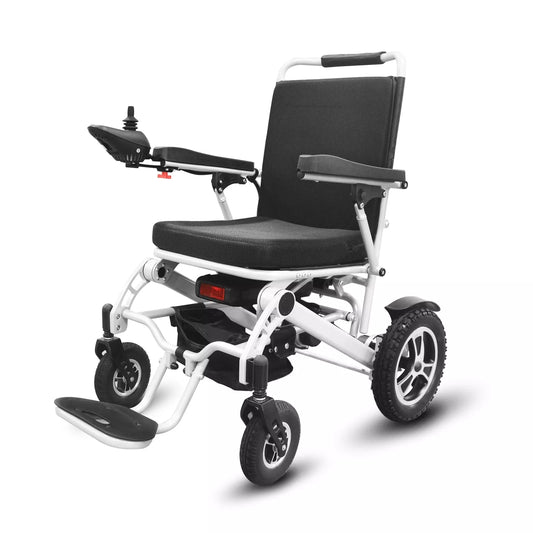 FOLDABLE ALUMINUM ELECTRIC WHEELCHAIRS MAX 300LBS 12AH BATTERY