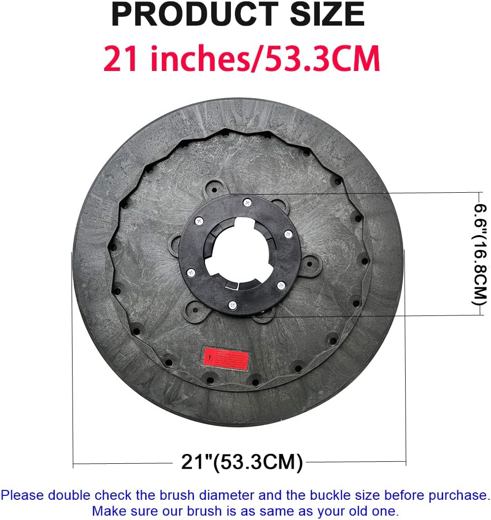 21 Inch Diameter Rotary Scrub Brush Fit for Emotor 500X Riding Floor Machine-Medium Brush