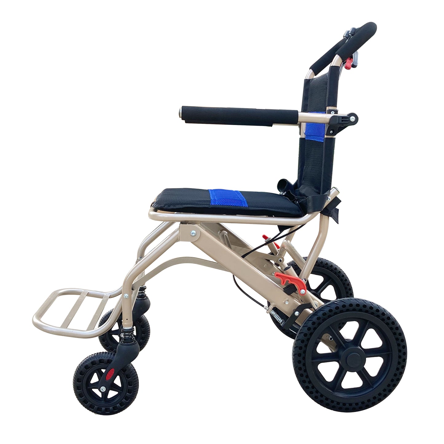 ULTRALIGHT ALUMINUM FOLDING MANUAL WHEELCHAIRS 16" WIDE SEAT (MAX 265 LBS.)