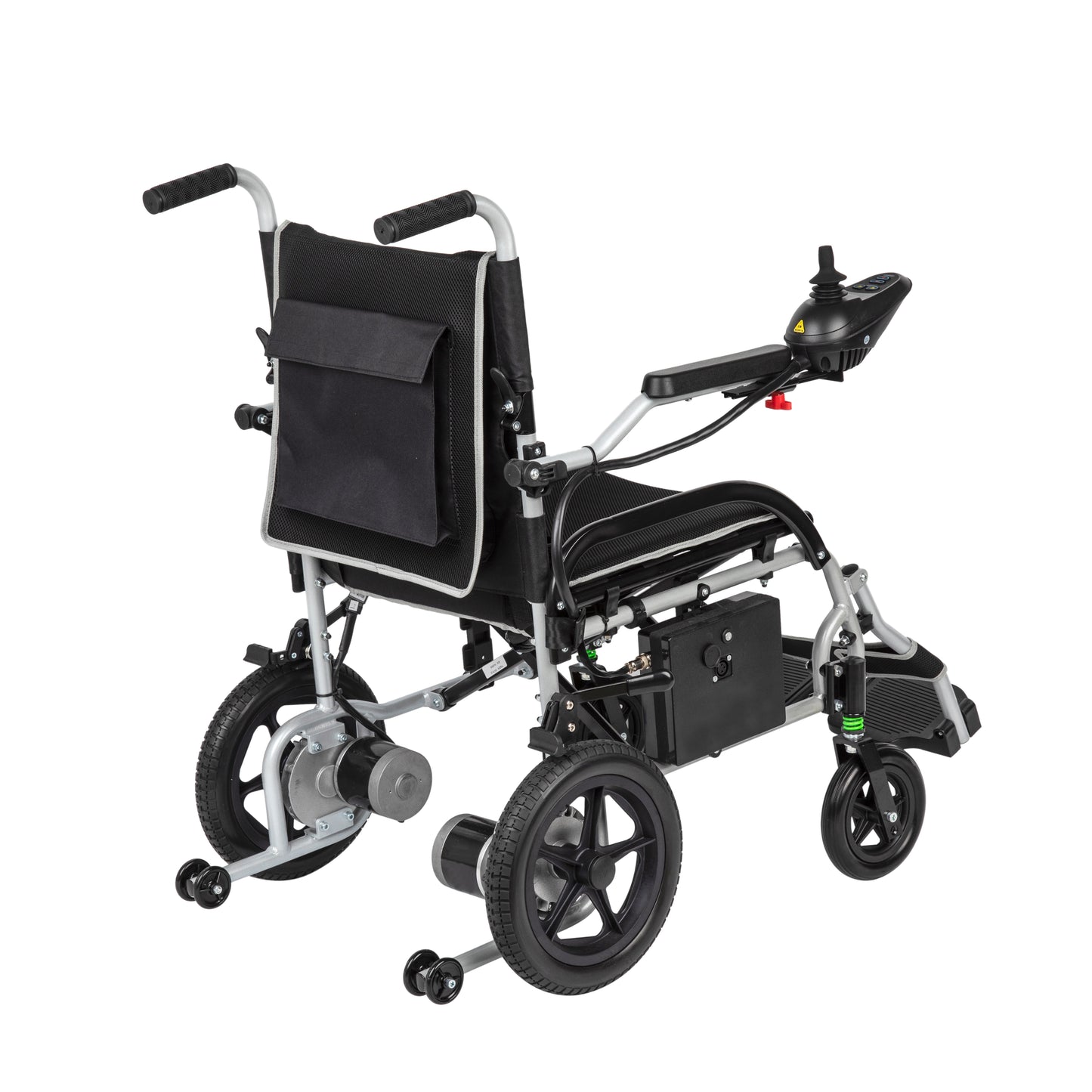 LIGHTWEIGHT 37.5 LBS FOLDABLE ELECTRIC WHEELCHAIRS MAX 265LBS, WITH DUAL MOTOR