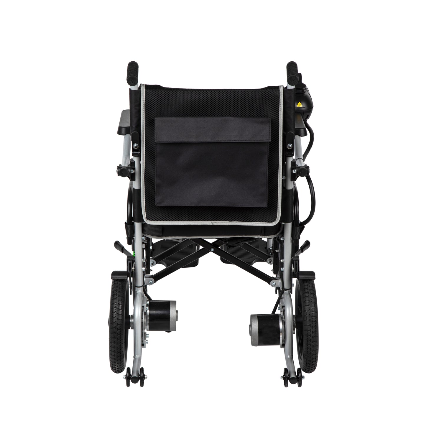 LIGHTWEIGHT 37.5 LBS FOLDABLE ELECTRIC WHEELCHAIRS MAX 265LBS, WITH DUAL MOTOR