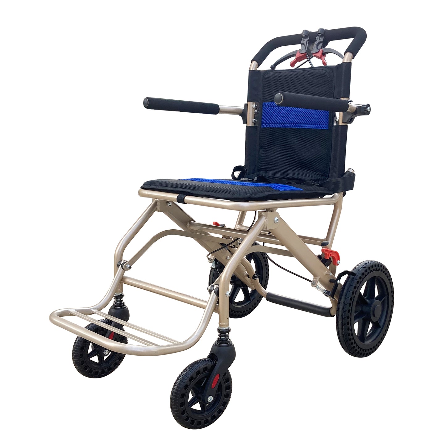 ULTRALIGHT ALUMINUM FOLDING MANUAL WHEELCHAIRS 16" WIDE SEAT (MAX 265 LBS.)