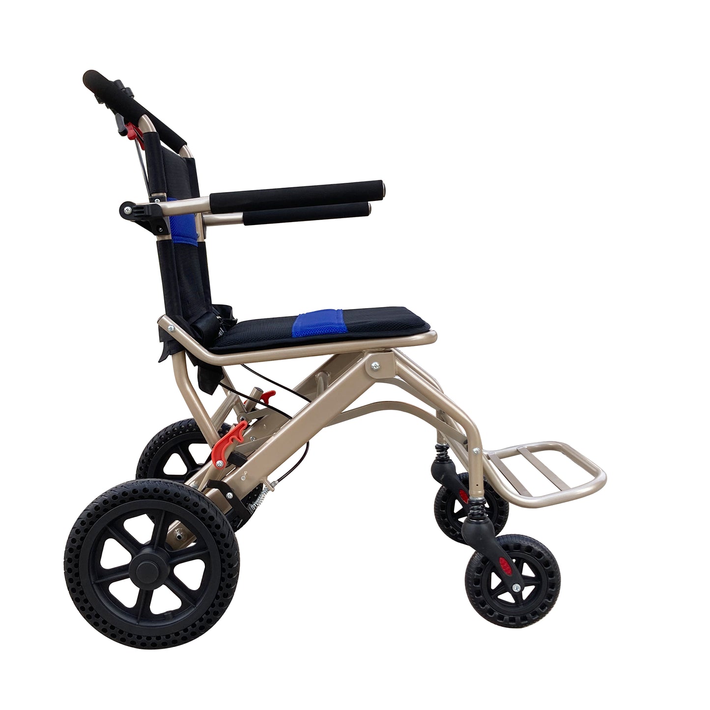 ULTRALIGHT ALUMINUM FOLDING MANUAL WHEELCHAIRS 16" WIDE SEAT (MAX 265 LBS.)