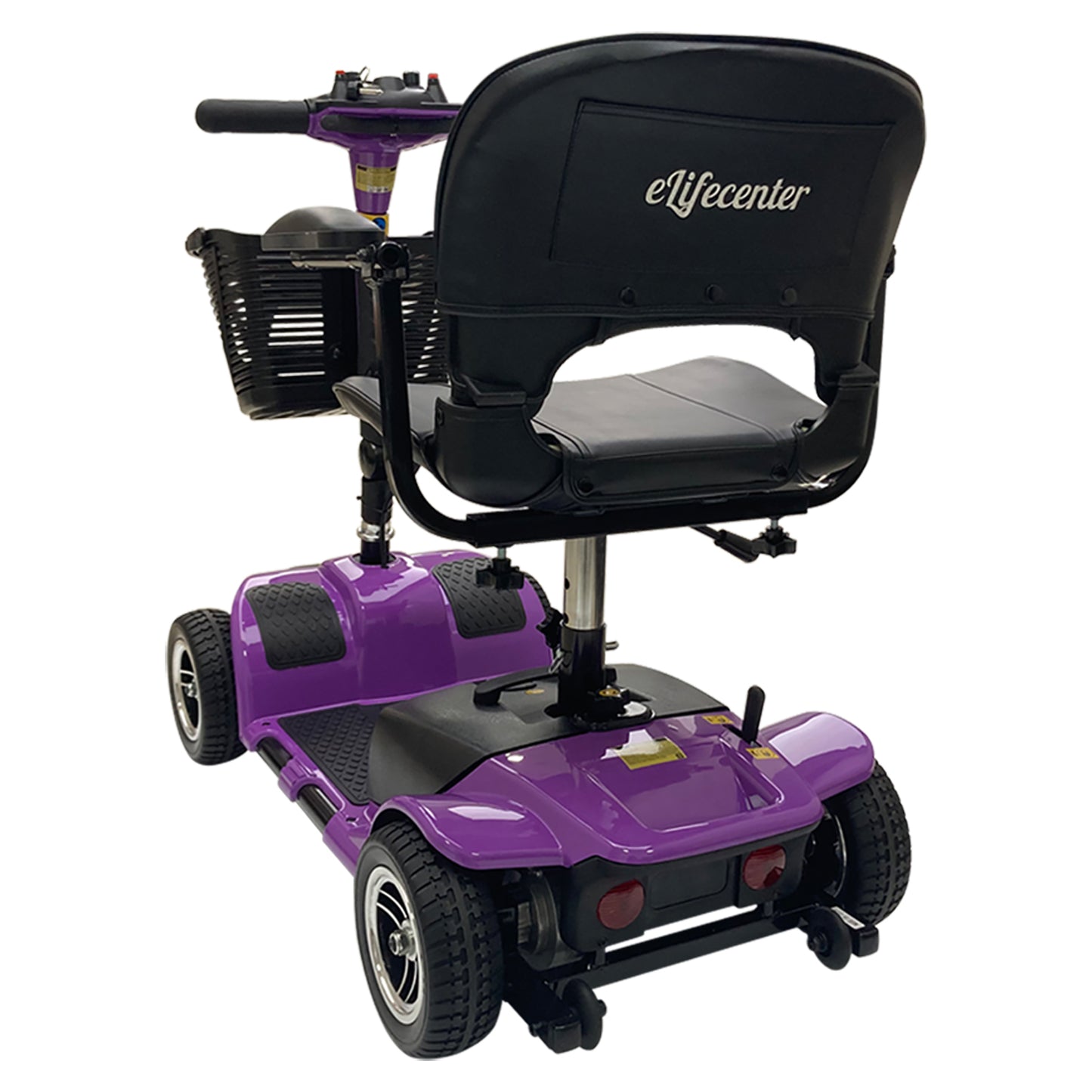 4 WHEEL MOBILITY SCOOTER FOLDING DRIVE DEVICE, LOADING CAPACITY 265 LBS (PURPLE)